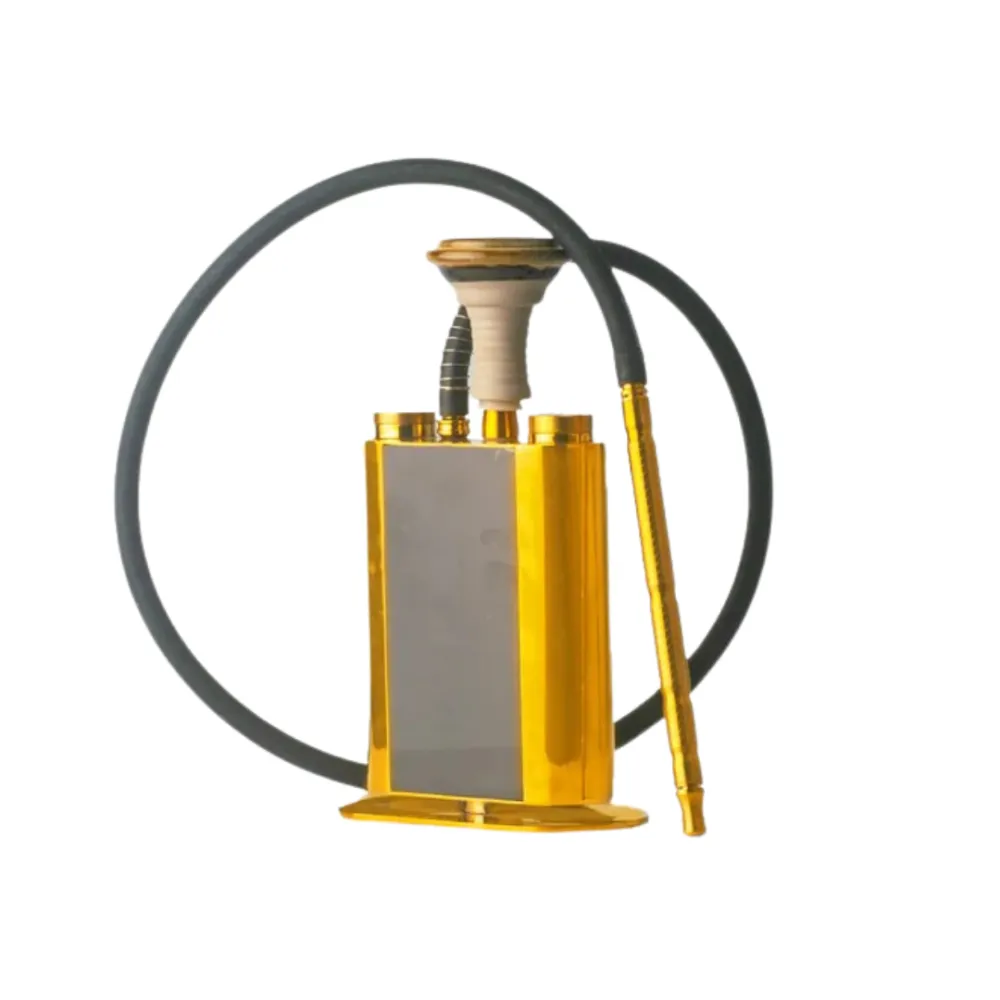 COCOYAYA-Hipster-Hookah-Golden.webp COCOYAYA Hipster Hookah - Golden - Image 1