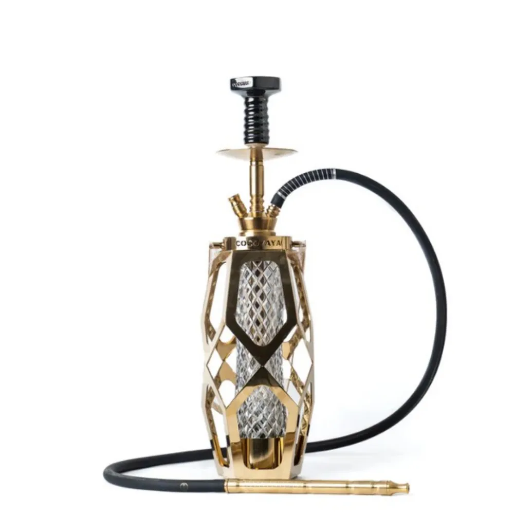 COCOYAYA-Laltern-Hookah-Golden.webp COCOYAYA Laltern Hookah - Gold - Image 1