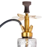 COCOYAYA Opala Hookah – Golden Edition (48 Inches) | Premium Designer Hookah with V-Shaped Glass Base & X-Function - Image 3