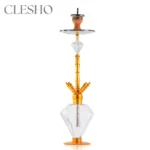 R2 Diamond 4 Pipe Hookah - Golden | Dejavuu Premium Designer Hookah - Image 2