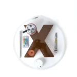 X Shape Car Hookah - Brown | Portable LED Car Hookah - Image 2