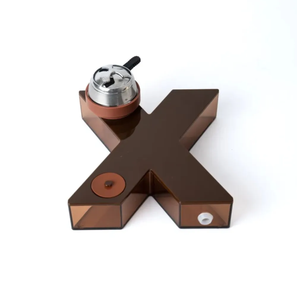 1-215-921-1054-.-4-6.webp X Shape Car Hookah - Brown | Portable LED Car Hookah - Image 1