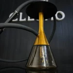 Luma Hookah Golden Stem & Black Base | Premium 18 Inch Hookah - Image 2
