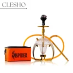 VG France Spider Hookah with Bag (LED & Remote) - Gold Stem / White Base