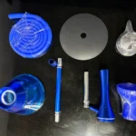 Luma Hookah Blue Stem & Black Base | Premium 18 Inch Hookah - Image 2