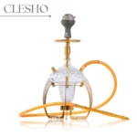 VG France Spider Hookah with Bag (LED & Remote) - Gold Stem / White Base - Image 2