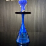 Luma Hookah Blue Stem & Black Base | Premium 18 Inch Hookah - Image 3