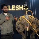 VG France Versache Hookah with 3 Bags (LED Remote) - Gold - Image 4