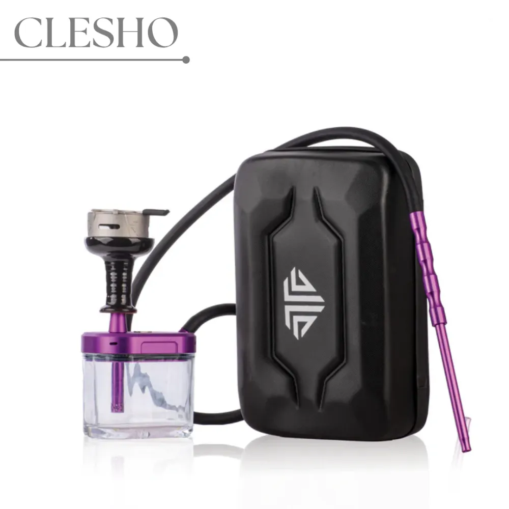 211.webp No Maid Hookah with Hard Case – Purple Edition - Image 1
