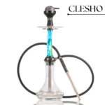 Amotion Valve Hookah – Blue Stem with Transparent Glass Base (24 Inches)