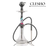Amotion Valve Hookah – Black Stem with Transparent Glass Base (24 Inches)
