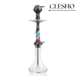 Amotion Valve Hookah – Black Stem with Transparent Glass Base (24 Inches) - Image 2