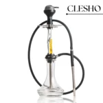 Amotion Valve Hookah – White Stem with Transparent Glass Base (24 Inches)