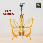 VG France Butterfly Hookah – 29 Inch Premium Bronze Edition with LED Light - Image 2