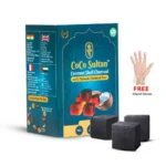 COCO Sultan Coconut Coal for Hookah - 1kg (Pack of 1)