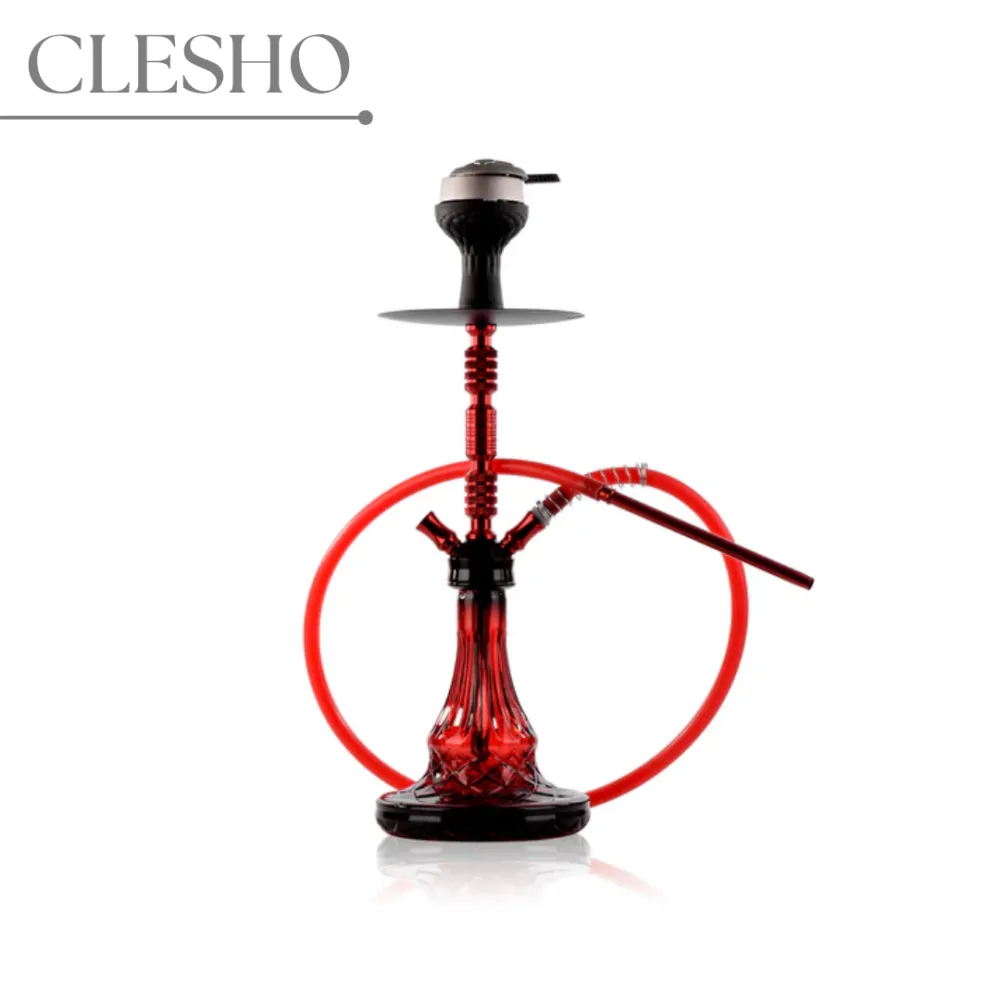 271.webp Qube Shisha Alpha Series Model C | 2 Pipe Hookah | Red Adition - Image 1