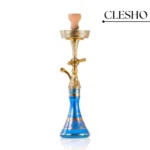 Canon Khalil Gem Hookah – Gold Stem / Blue Glass Base - Image 3