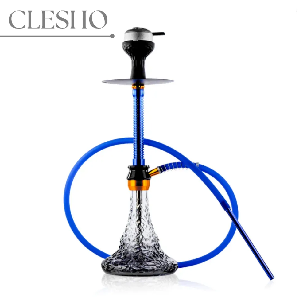 286-1.webp M24 Hookah - Blue | 23 Inch Premium Designer Hookah - Image 1
