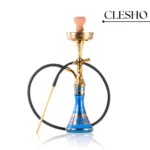 Canon Khalil Gem Hookah – Gold Stem / Blue Glass Base - Image 2
