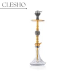 MKL Soldier Ape Hookah with Wooden Case - Gold | 28 Inch Premium Stainless Steel Hookah - Image 3