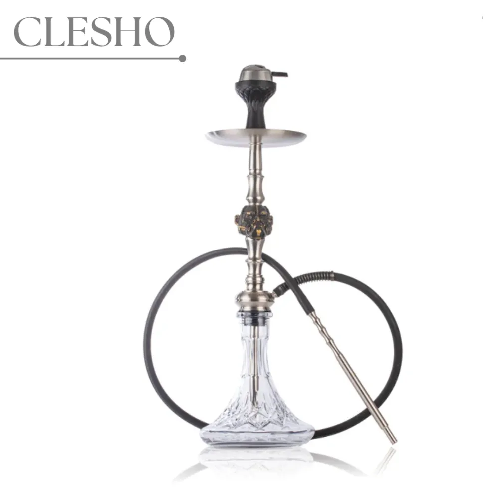 312.webp MKL Prisoner Ape Hookah with Wooden Case - Silver | 28 Inch Premium Stainless Steel Hookah - Image 1