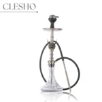 MKL Dragon Hookah with Wooden Case - Silver | 28 Inch Premium Stainless Steel Hookah - Image 2