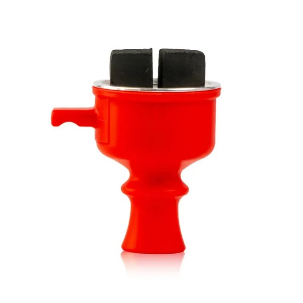 319.webp Silicone Pull Drawer Hookah Chillum with Tray – Red - Image 1