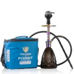 Persian Prism Hookah with Bag – Rainbow Stem / Brown Glass Base