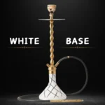 COCOYAYA King Series Emperor Hookah – Golden Majesty (White Base) - Image 2
