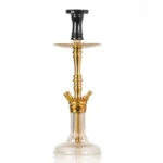 COCOYAYA Barcelona Hookah – Gold Stem with Transparent Crystal Base | Premium Stainless Steel Hookah - Image 2