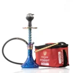Fighter Hookah - Rainbow Stem with Blue Base (22 Inches) | VG France - Image 3
