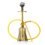 Persian Prism Hookah with Bag – Gold Stem / Grey Glass Base - Image 2