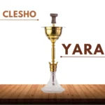 Cocoyaya Yara 2.0 Hookah - Golden stem with Transparent Base + Free Carry Bag - Image 2