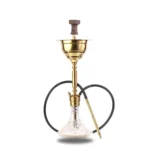 Cocoyaya Yara 2.0 Hookah - Golden stem with Transparent Base + Free Carry Bag