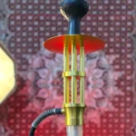 Machine Gun Hookah – Gold Edition | 6 Outlet X-Function | Statement Designer Hookah - Image 2