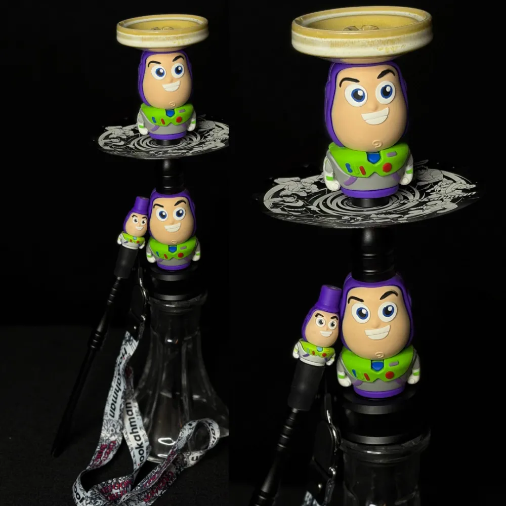 64.webp Teddy Luxe Hookah with Free Teddy Filter | 20 Inch Designer Edition | Transparent Base - Image 1