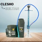 Sultan Hookah - Blue Stem with Transparent Base & Dual Carry Bags - Image 4