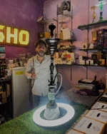 COCOYAYA Gamaliya Hookah – Bronze Stem | Transparent Base | Premium Lounge Edition - Image 5