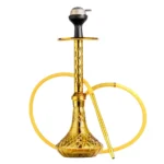 Alexander Hookah with Bag - Gold Stem and Grey Base Hookah - Image 2