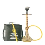 Alexander Hookah with Bag - Copper Stem and Grey Base Hookah