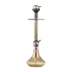 Alexander Hookah with Bag - Rainbow Stem and Grey Base Hookah - Image 3