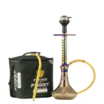 Alexander Hookah with Bag - Rainbow Stem and Grey Base Hookah