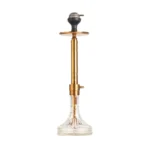 Attack Hookah with Travel Bag - Bronze Stem & Transparent Glass Base - Image 3