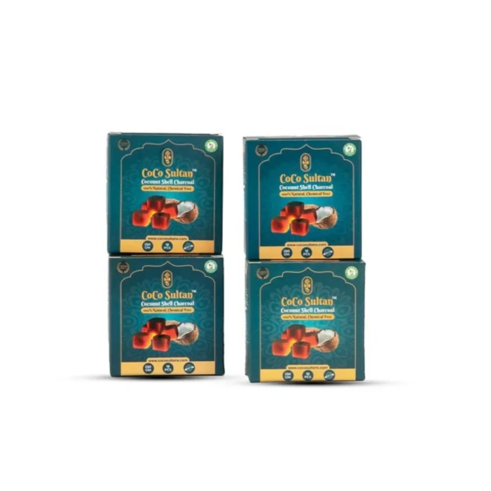 COCO-Sultan-Coconut-Coal-for-Hookah-250g-Pack-of-4.webp COCO Sultan Coconut Coal for Hookah - 250g (Pack of 4) - Image 1