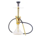 COCOYAYA Baku Cigar Hookah - Golden with Transparent Base