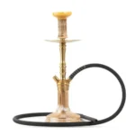COCOYAYA Barcelona Hookah – Gold Stem with Goldish Crystal Base