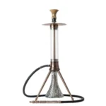 COCOYAYA Denali Hookah – Bronze | 33-Inch Premium Designer Hookah with Acrylic Base and Stainless Steel Stem