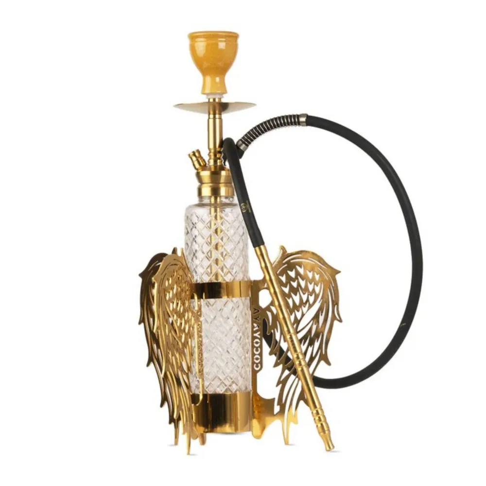 COCOYAYA-Fire-Fly-Fly-Series-scaled-1.webp COCOYAYA Fire Fly Hookah – Fly Series (Golden) - Image 1