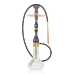 COCOYAYA Ghazi Hookah - Black Stem - Transparent Base + Free Carry Bag - Image 2