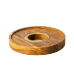 Wooden Hookah Base Stand with LED Light – Small - Image 2